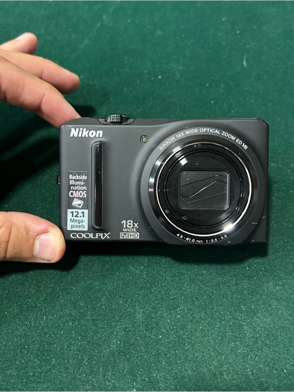 Nikon COOLPIX S9100 Compact Digital Camera Black 12.1MP 18x Optical Zoom